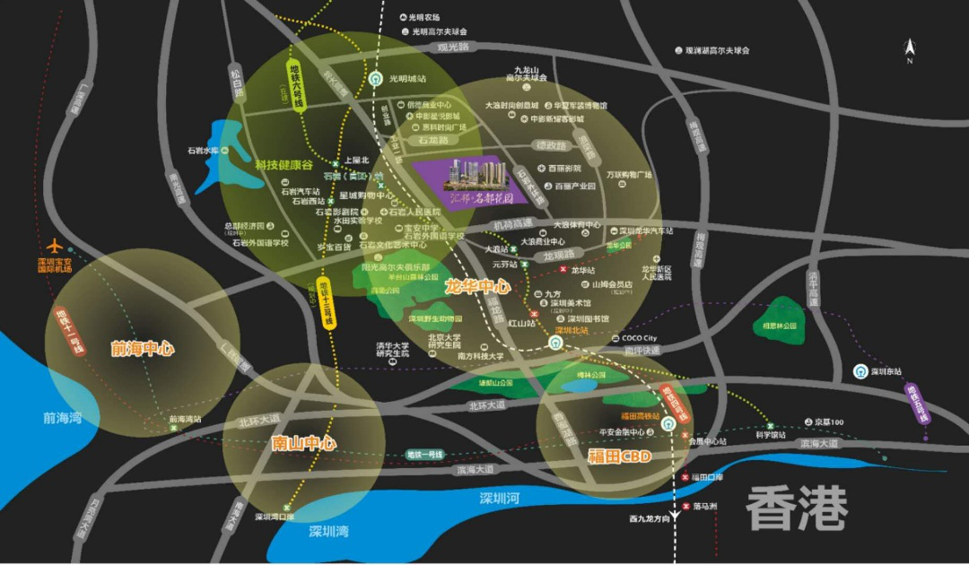 匯邦名都花園灣區軸心雙核輻射，82萬㎡綜合體大盤